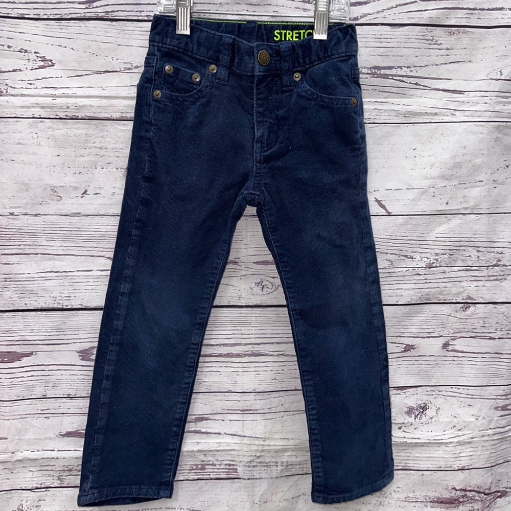 Crewcuts Boys Blue Stretch Corduroy Pants Size 4